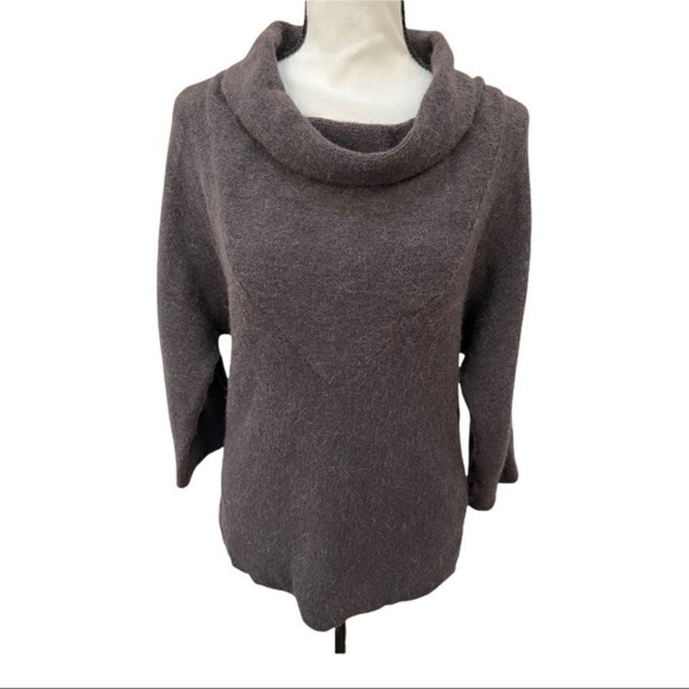 Beyond Threads alpaca Wool brown cowl neck womens sweater size S